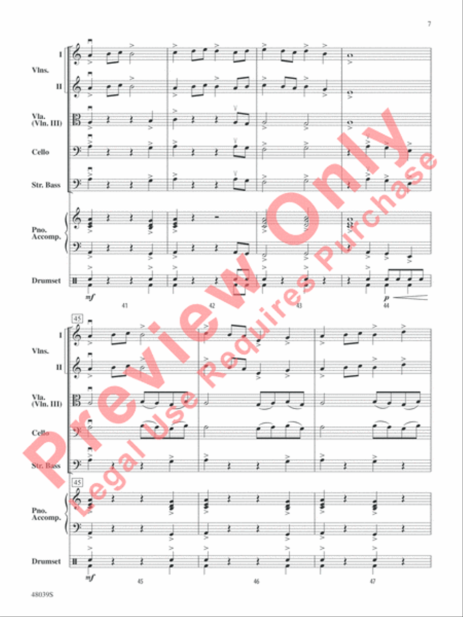 Gibraltar: The Rock String Orchestra scores gallery preview page 8
