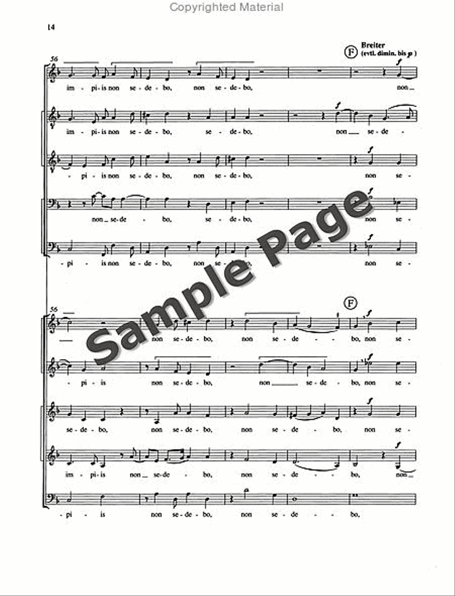 Judica me Mixed Choir scores gallery preview page 15
