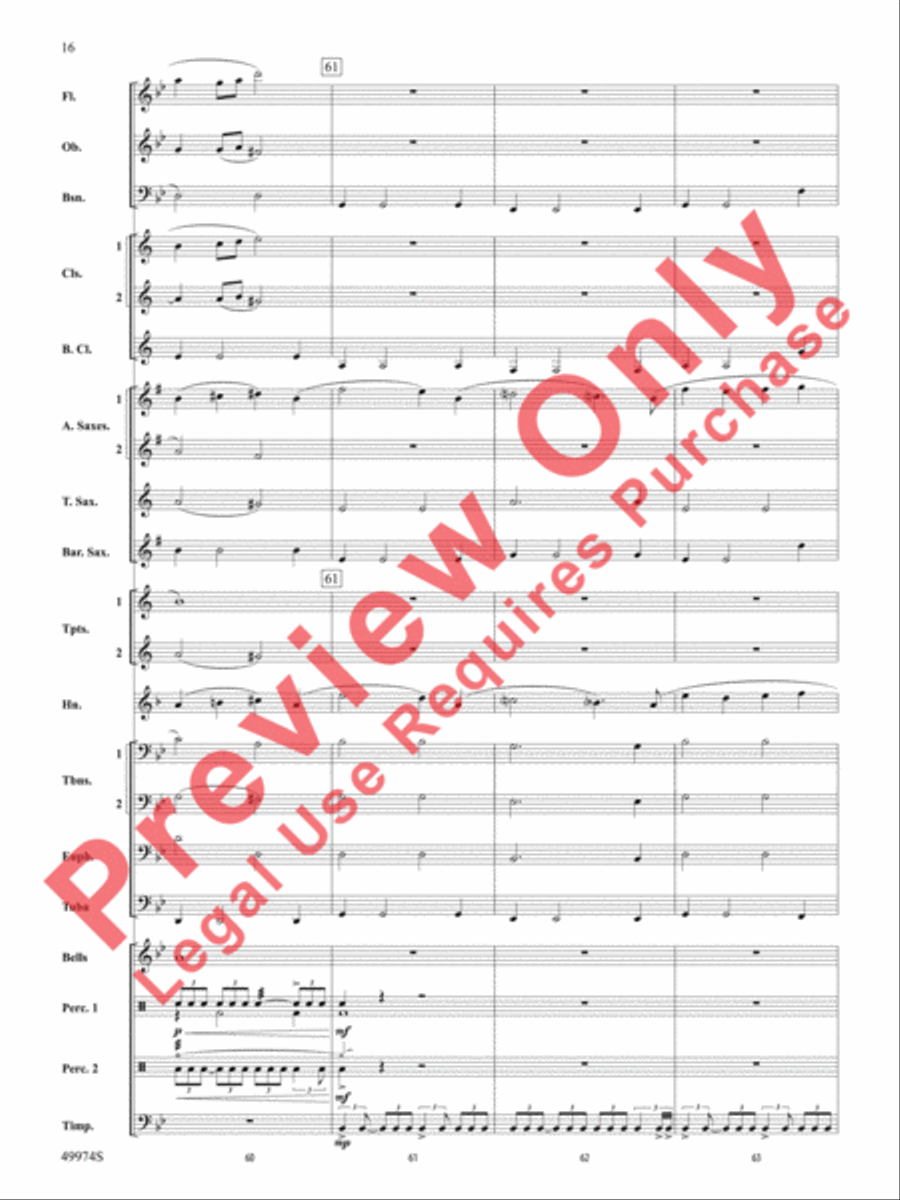 Carry On With Pride Concert Band scores gallery preview page 17