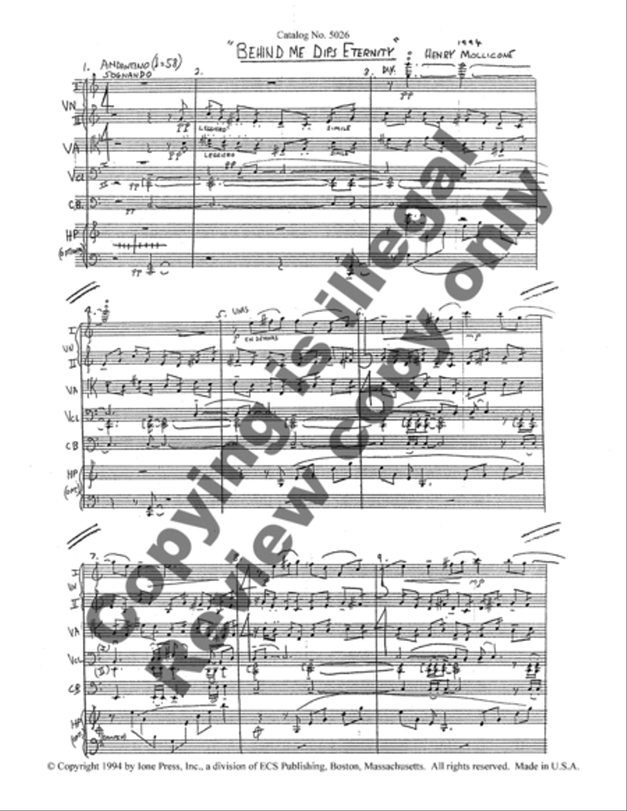 Behind Me Dips Eternity Harp scores gallery preview page 5