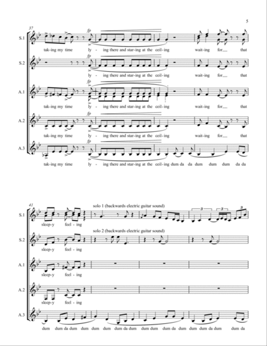 I'm Only Sleeping SSAA scores gallery preview page 5