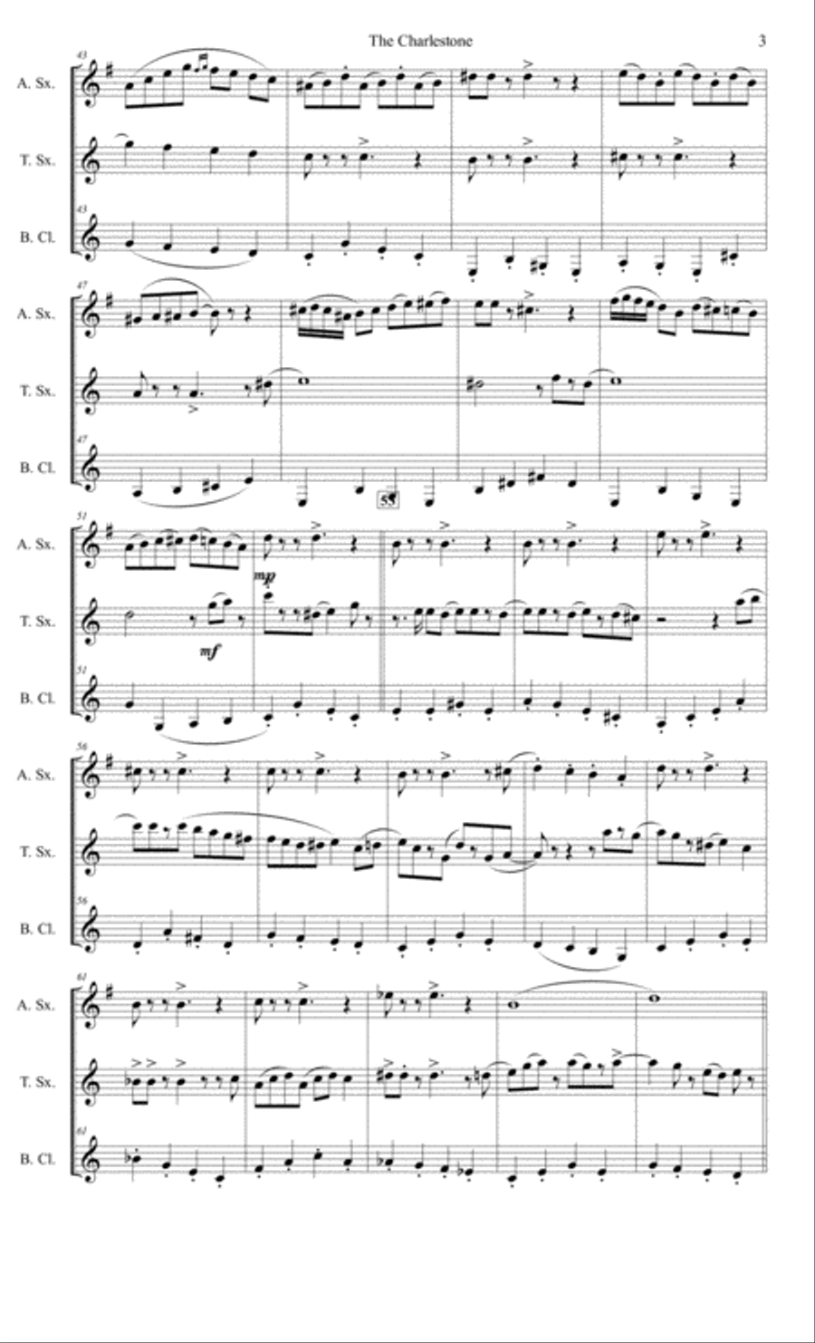 Charleston Small Ensemble scores gallery preview page 3