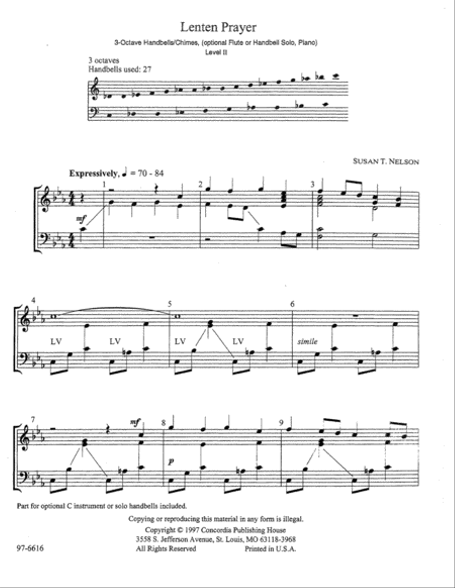 Lenten Prayer Flute Solo scores gallery preview page 2