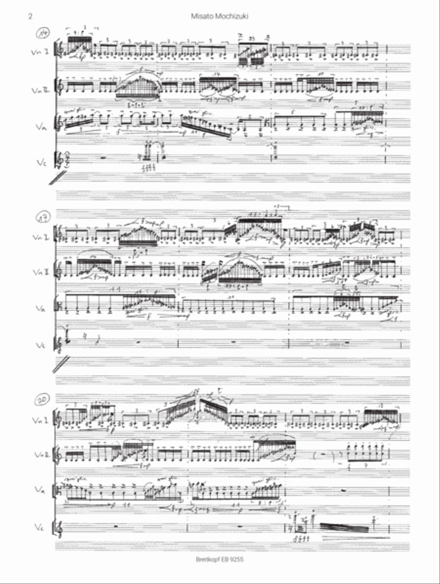 Brains String Quartet scores gallery preview page 3
