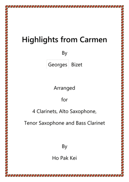 Highlights from Carmen for woodwind ensemble image number null