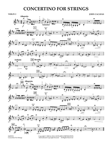 Concertino For Strings - Violin 2