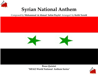 Book cover for Syrian National Anthem for Brass Quintet