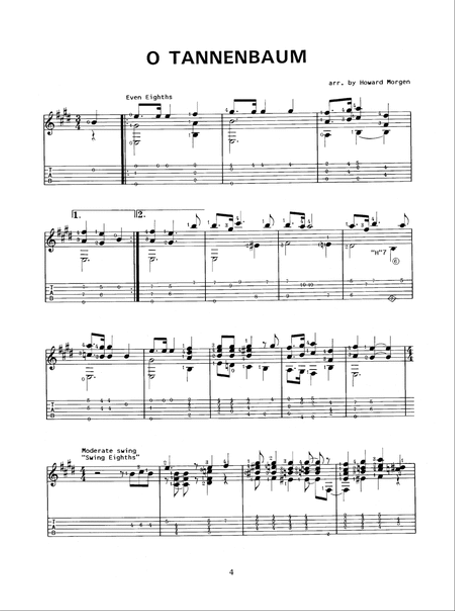 Fingerstyle Jazz Images for Christmas Acoustic Guitar scores gallery preview page 5