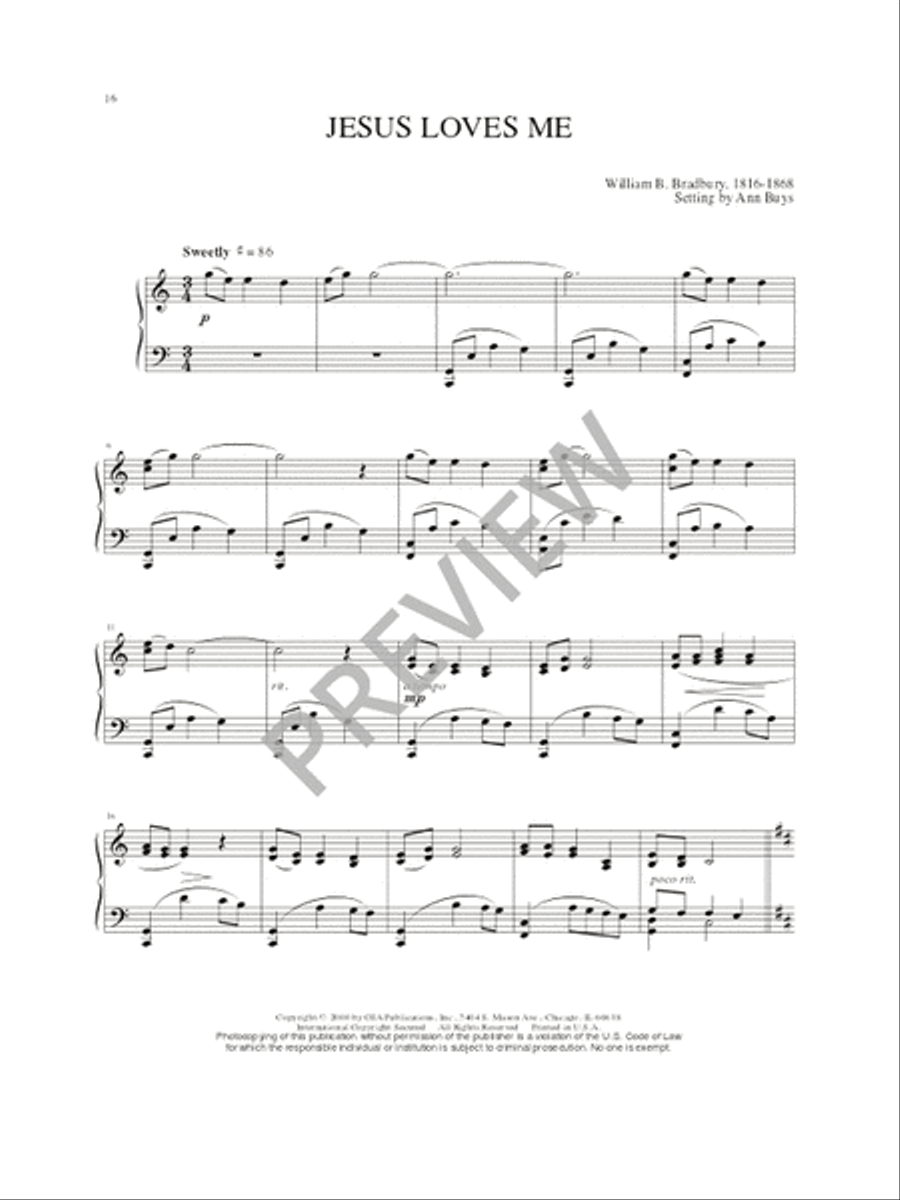 Fourteen American Spirituals and Hymns Piano Solo scores gallery preview page 18