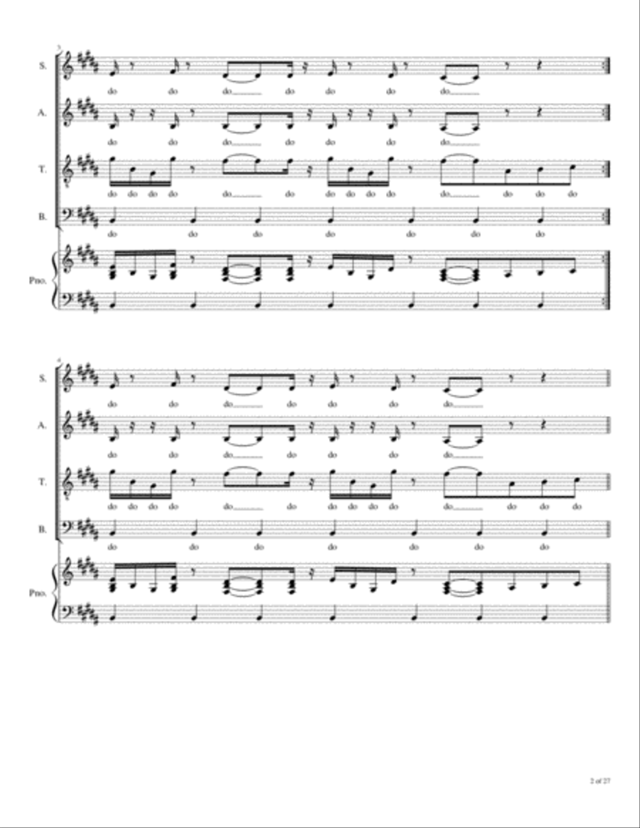 Solsbury Hill 4-Part scores gallery preview page 3