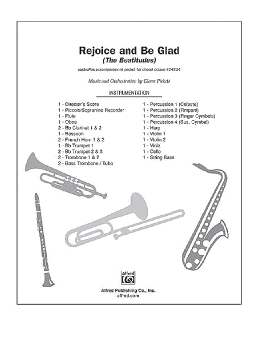 Rejoice and Be Glad Choir scores gallery preview page 1