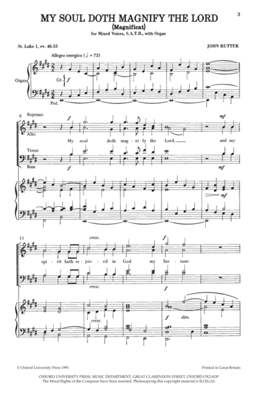 My soul doth magnify the Lord (Magnificat) 4-Part scores gallery preview page 2