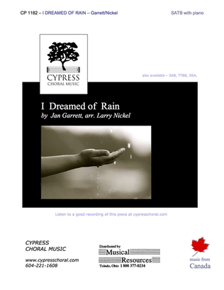 Book cover for I Dreamed of Rain