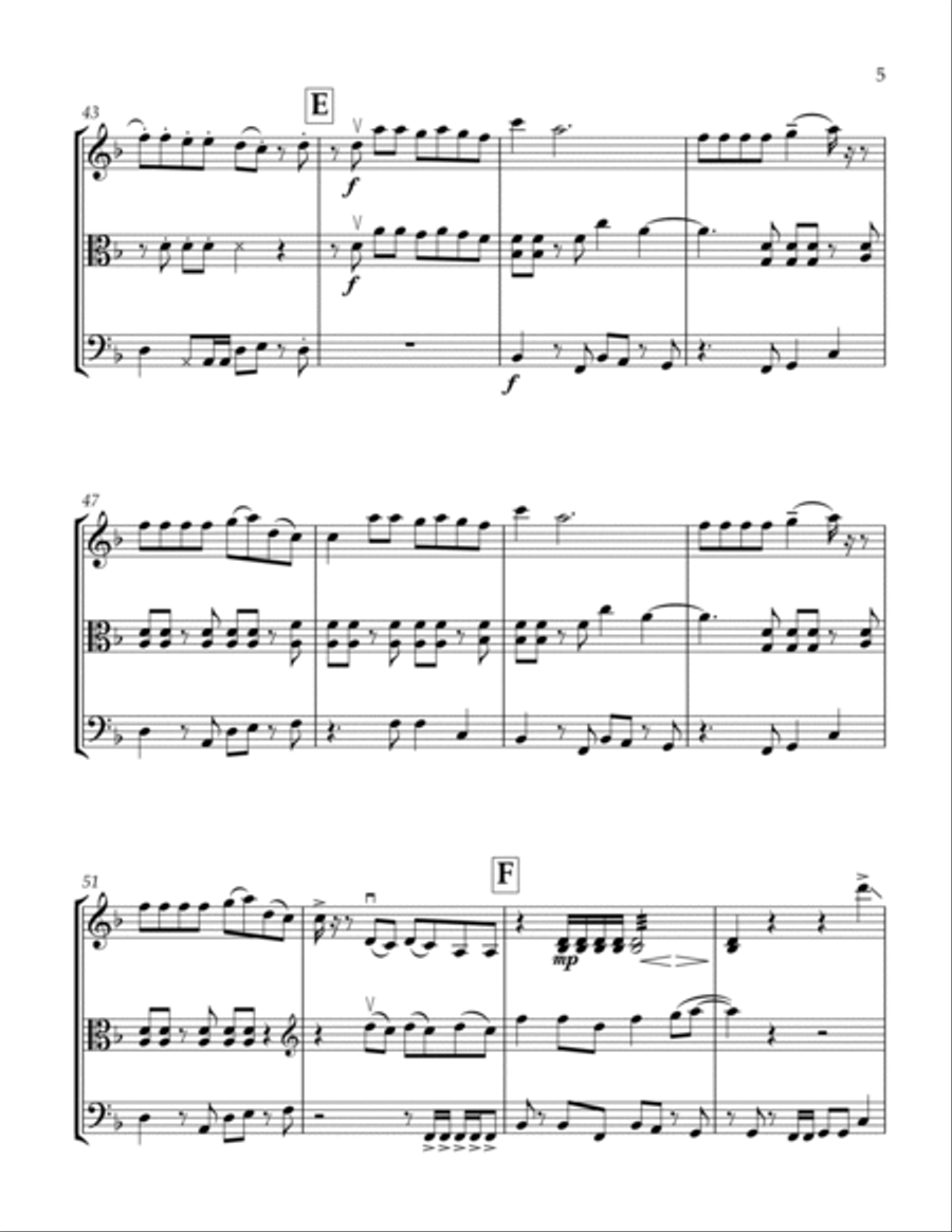 I Ain't Worried String Trio scores gallery preview page 6
