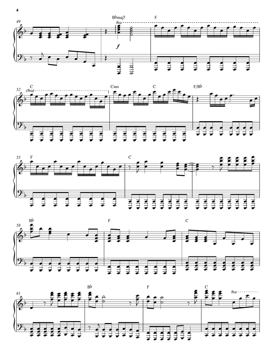 When You're Gone Piano Solo scores gallery preview page 4