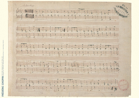 Chopin Facsimile Poster