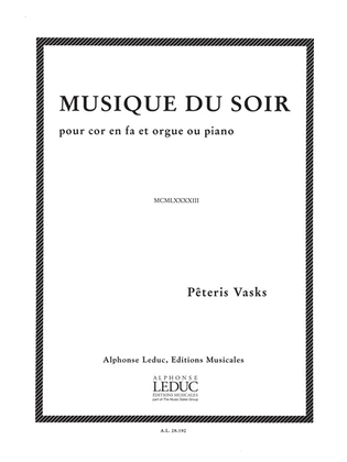 Musique Du Soir (horn & Organ)