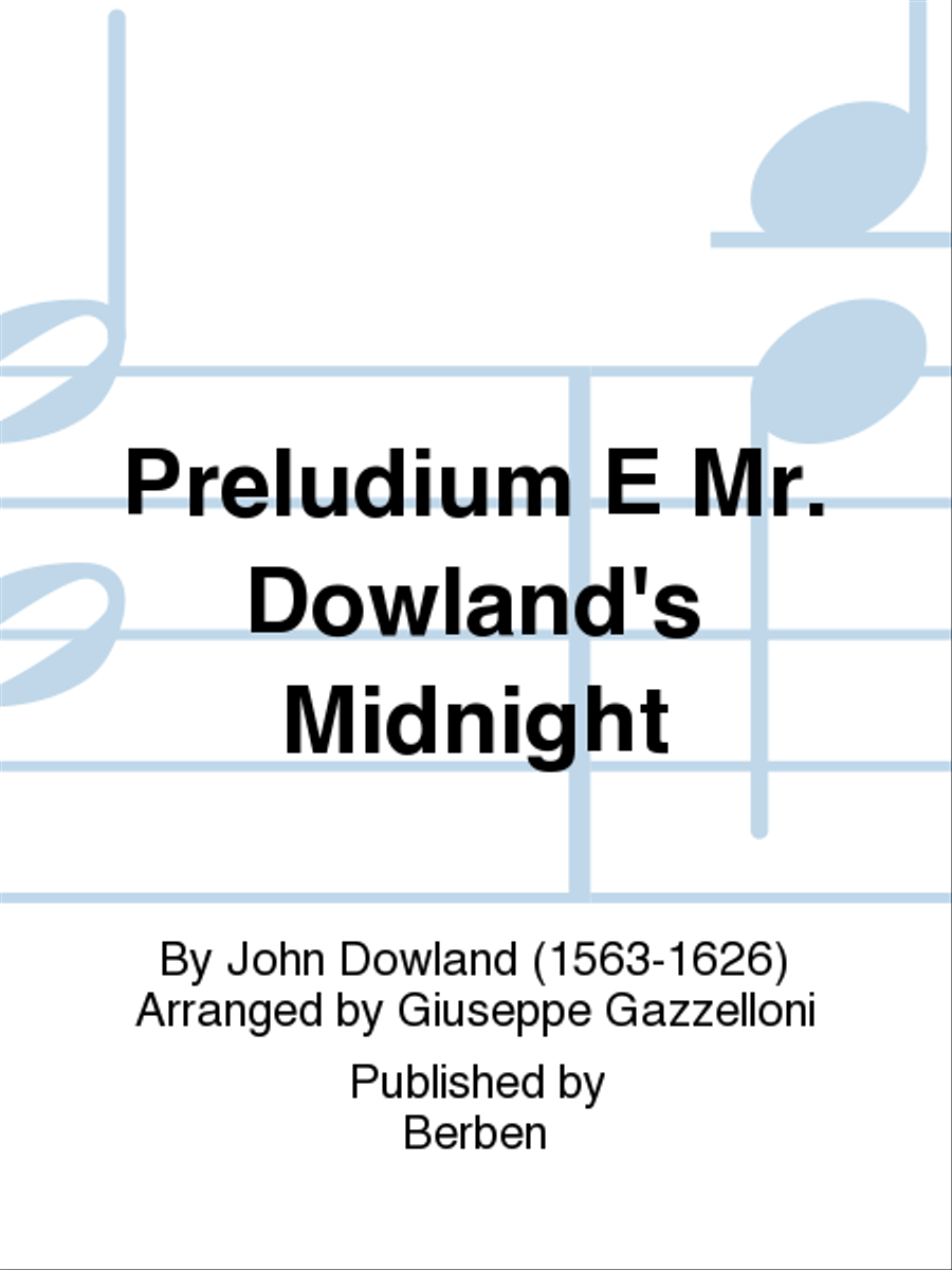 Preludium E Mr. Dowland's Midnight Classical Guitar scores gallery preview page 1