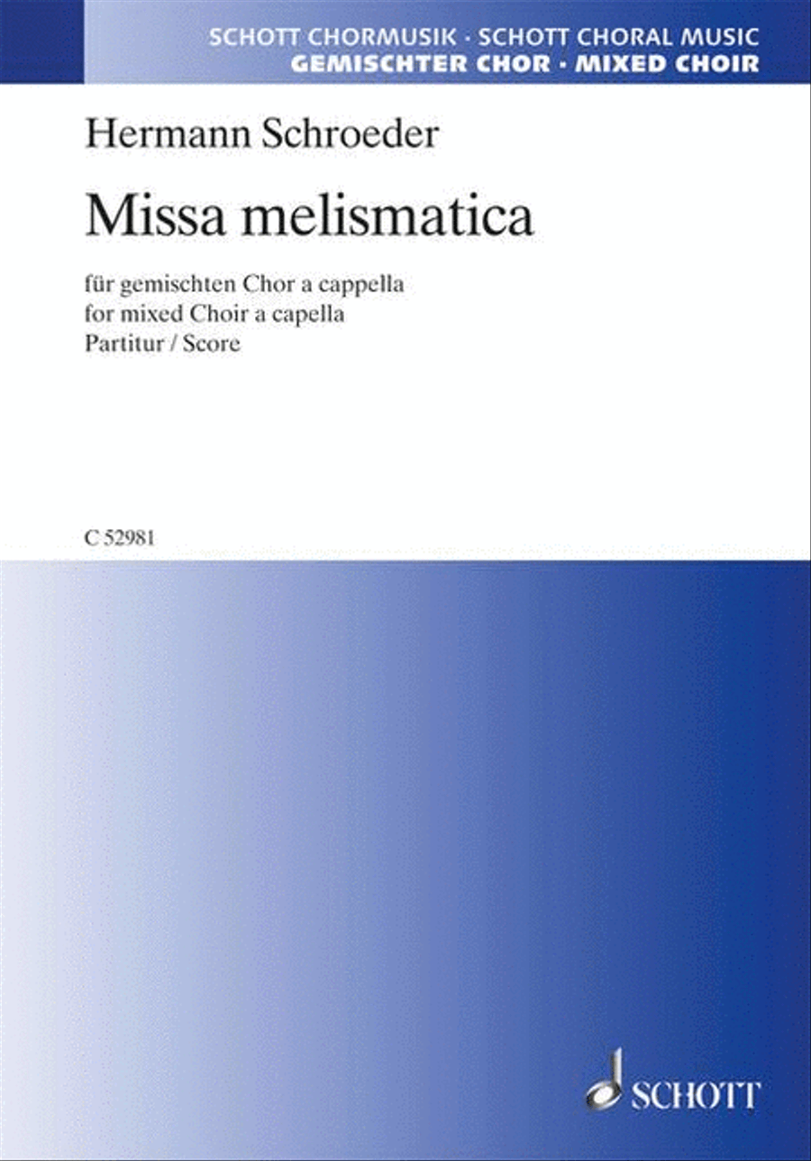 Missa Melismatica Satb Latin 4-Part scores gallery preview page 1