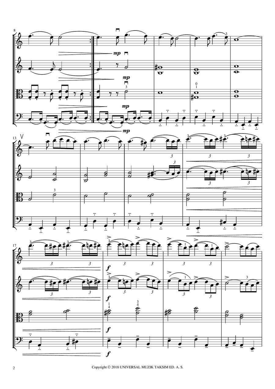 El Bimbo String Quartet scores gallery preview page 4