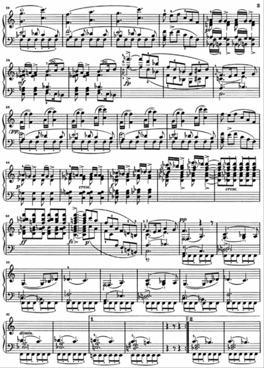 Piano Sonata A Minor Op. Posth. 164 D 537 Piano Solo scores gallery preview page 3
