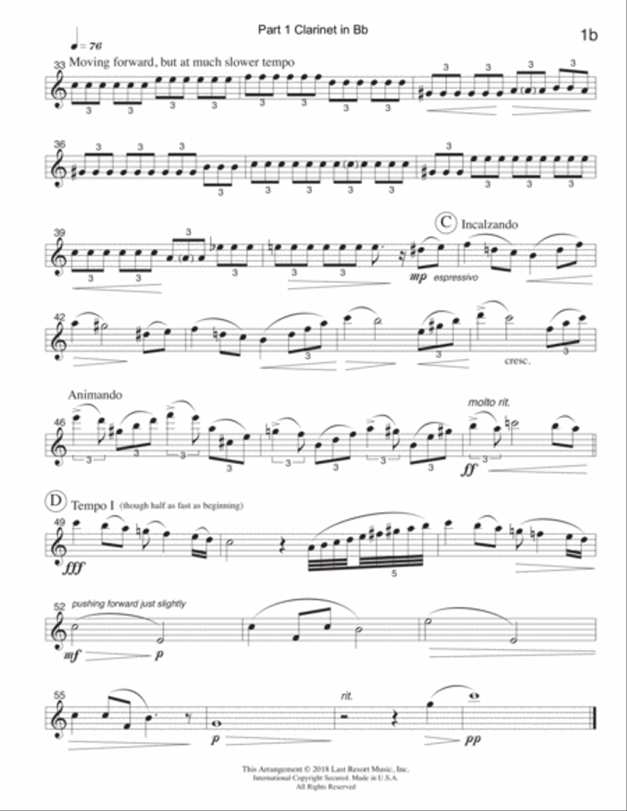 Pas de Deux from the Nutcracker for String Trio (or Wind Trio or Mixed Trio) Woodwind Trio scores gallery preview page 6