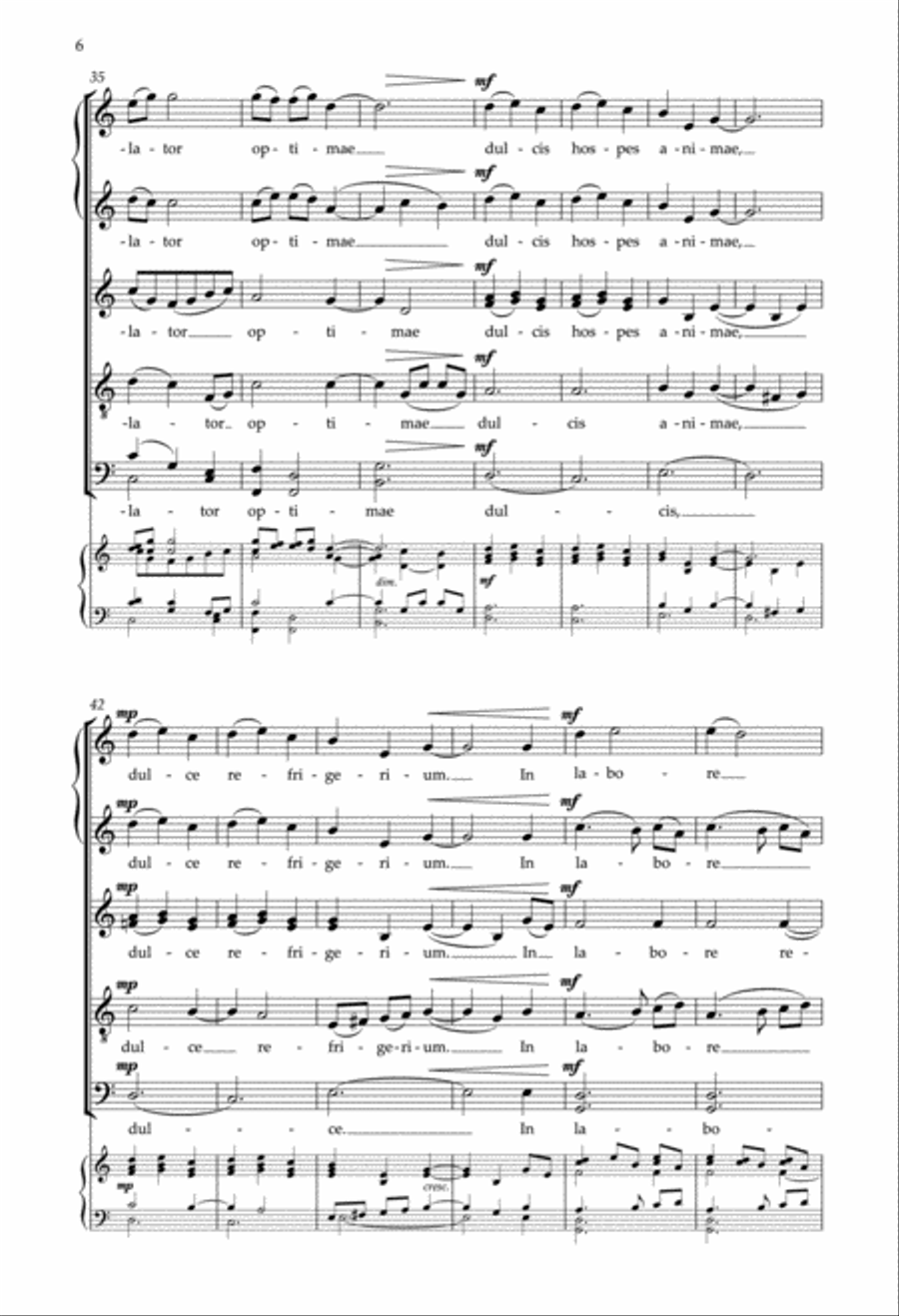 Veni, Sancte Spiritus Veni, Sancte Spiritus Divisi scores gallery preview page 6