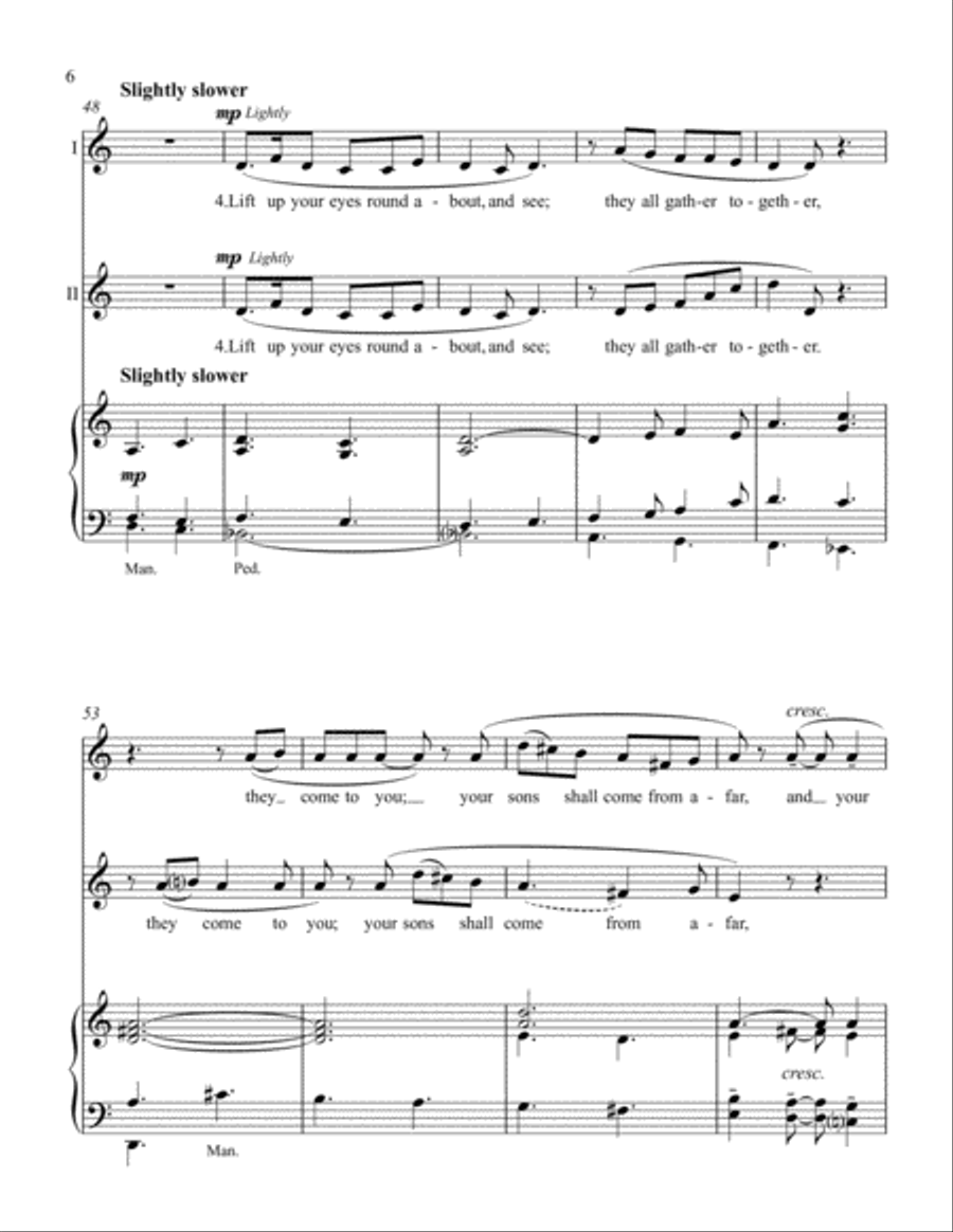 Arise, Shine, For Your Light Has Come Unison Choir scores gallery preview page 6