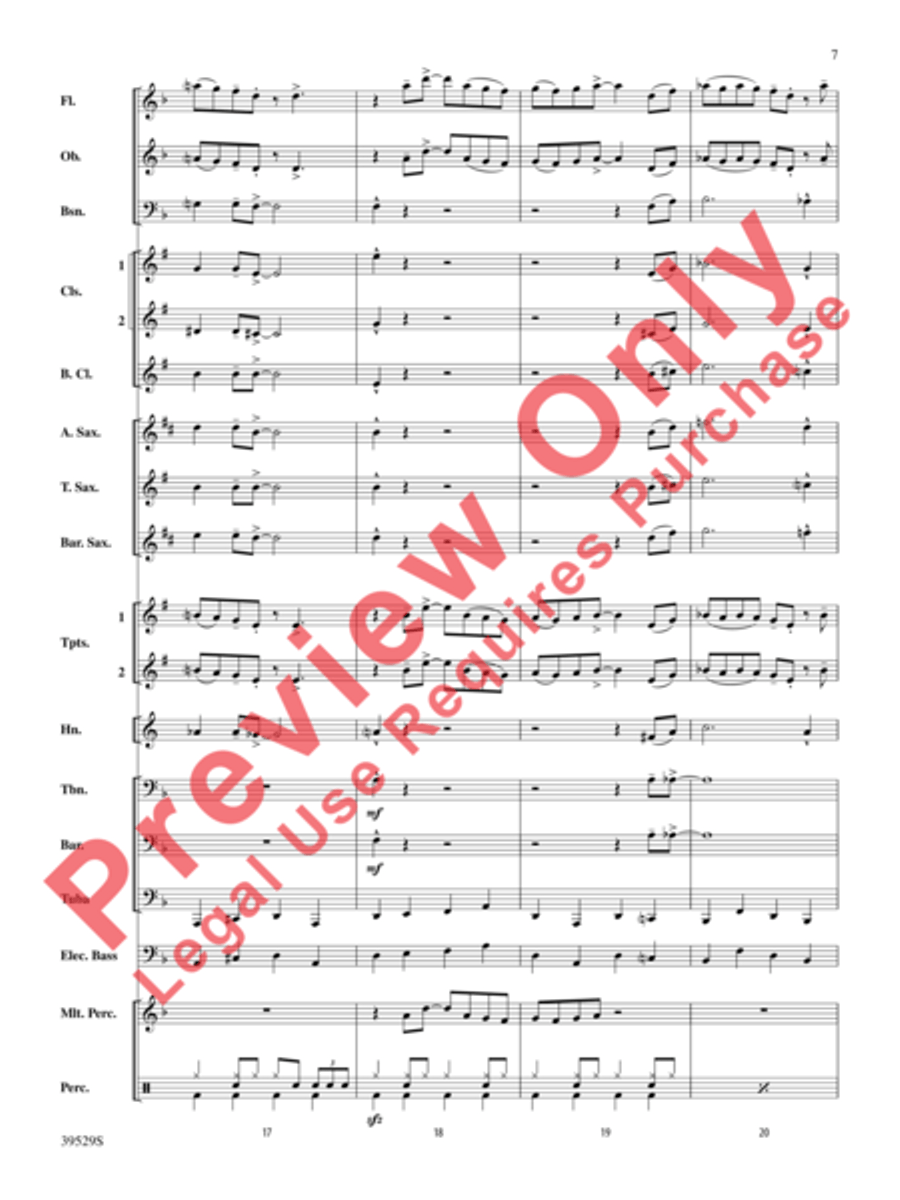 Minnie the Moocher Concert Band scores gallery preview page 8