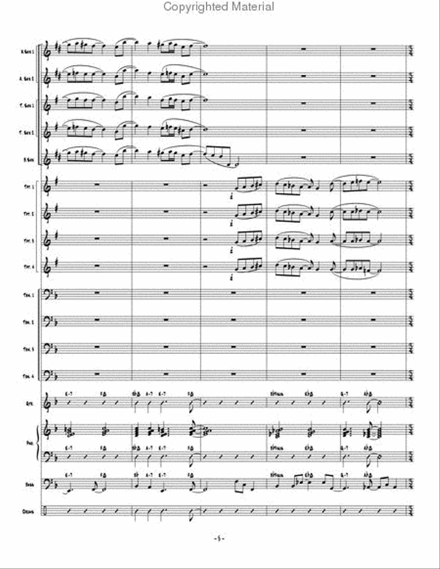 Changing Lanes Jazz Ensemble scores gallery preview page 6