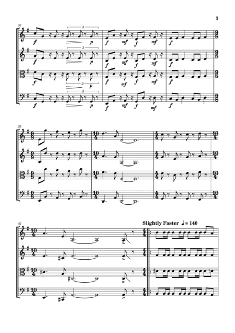 2112 String Quartet scores gallery preview page 4