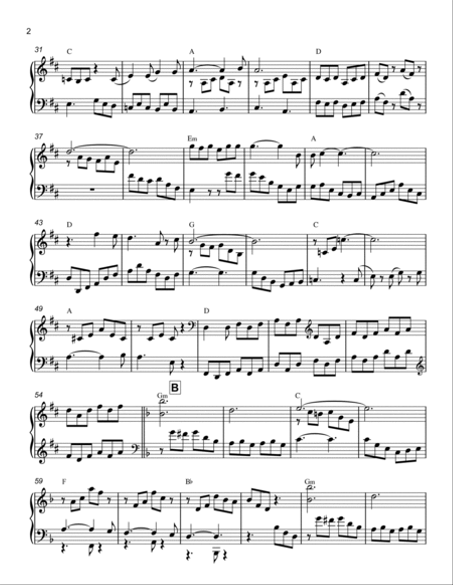 Goodbye Yellow Brick Road Piano Solo scores gallery preview page 2