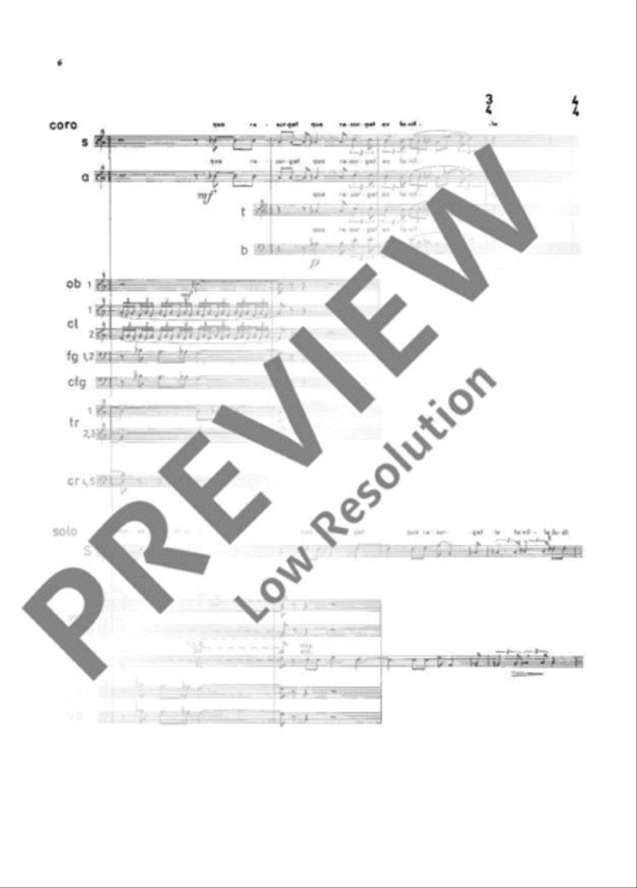 Lacrimosa Lacrimosa 4-Part scores gallery preview page 7