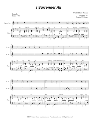 I Surrender All (Duet for Soprano and Alto Saxophone)