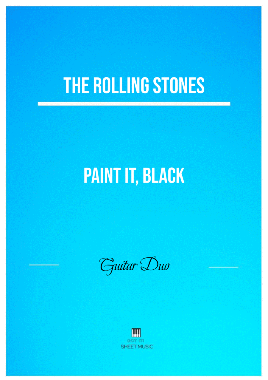 Paint It, Black Acoustic Guitar scores gallery preview page 1