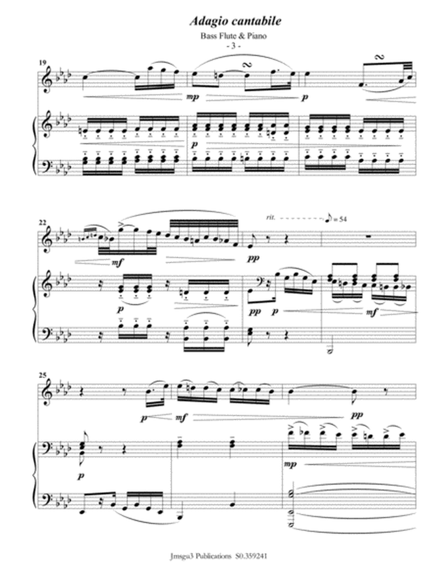 Beethoven: Adagio from Sonata Pathetique for Bass Flute & Piano image number null