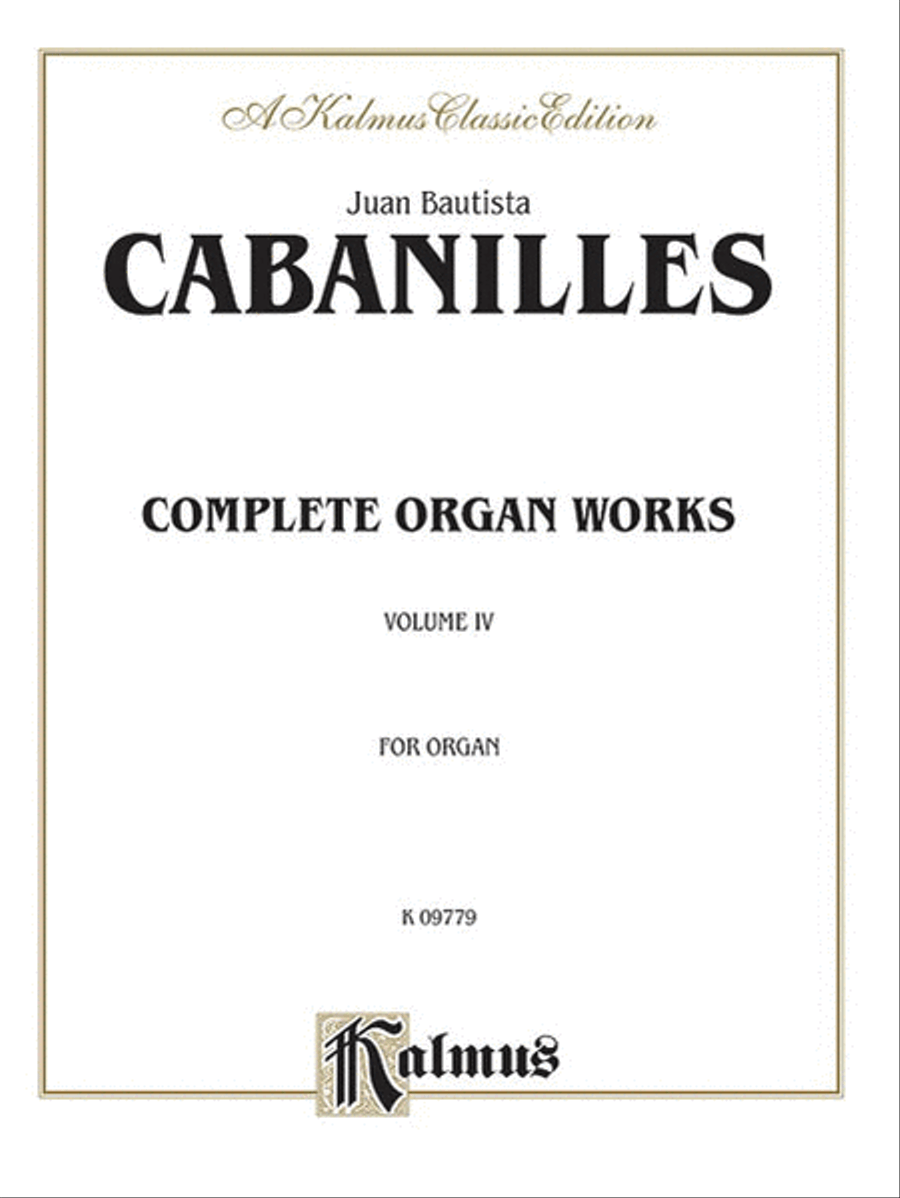 Complete Organ Works, Volume 4 Organ - Sheet Music