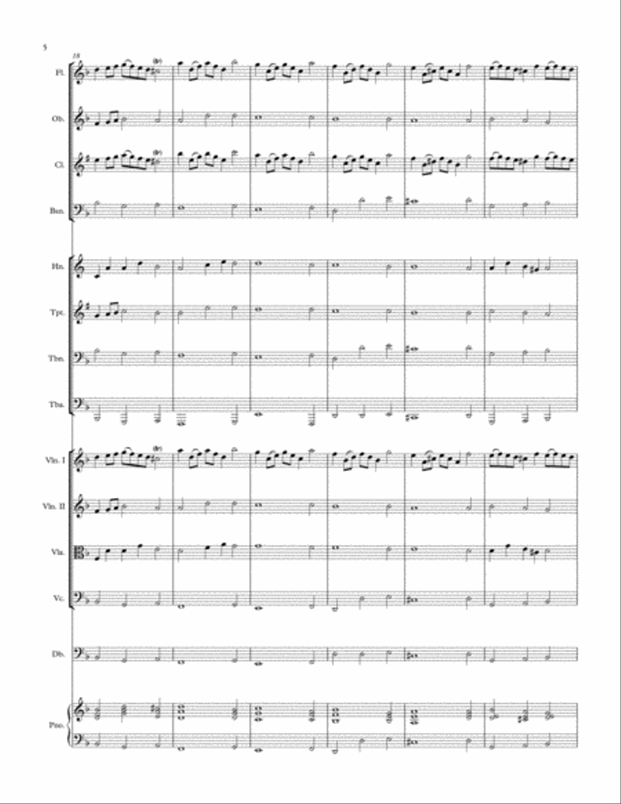 Rondeau from Abdelazer Suite Full Orchestra scores gallery preview page 6