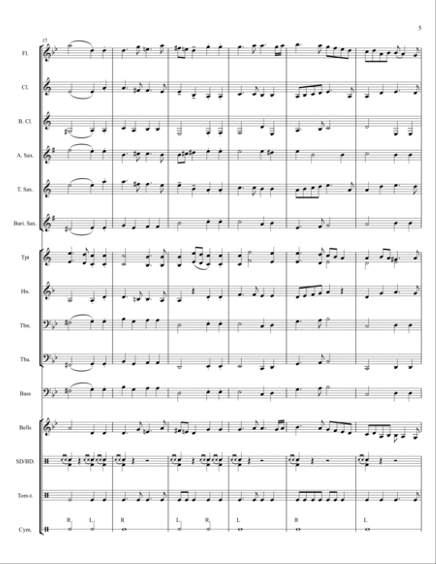 March for a Turkish Ceremony Concert Band scores gallery preview page 5