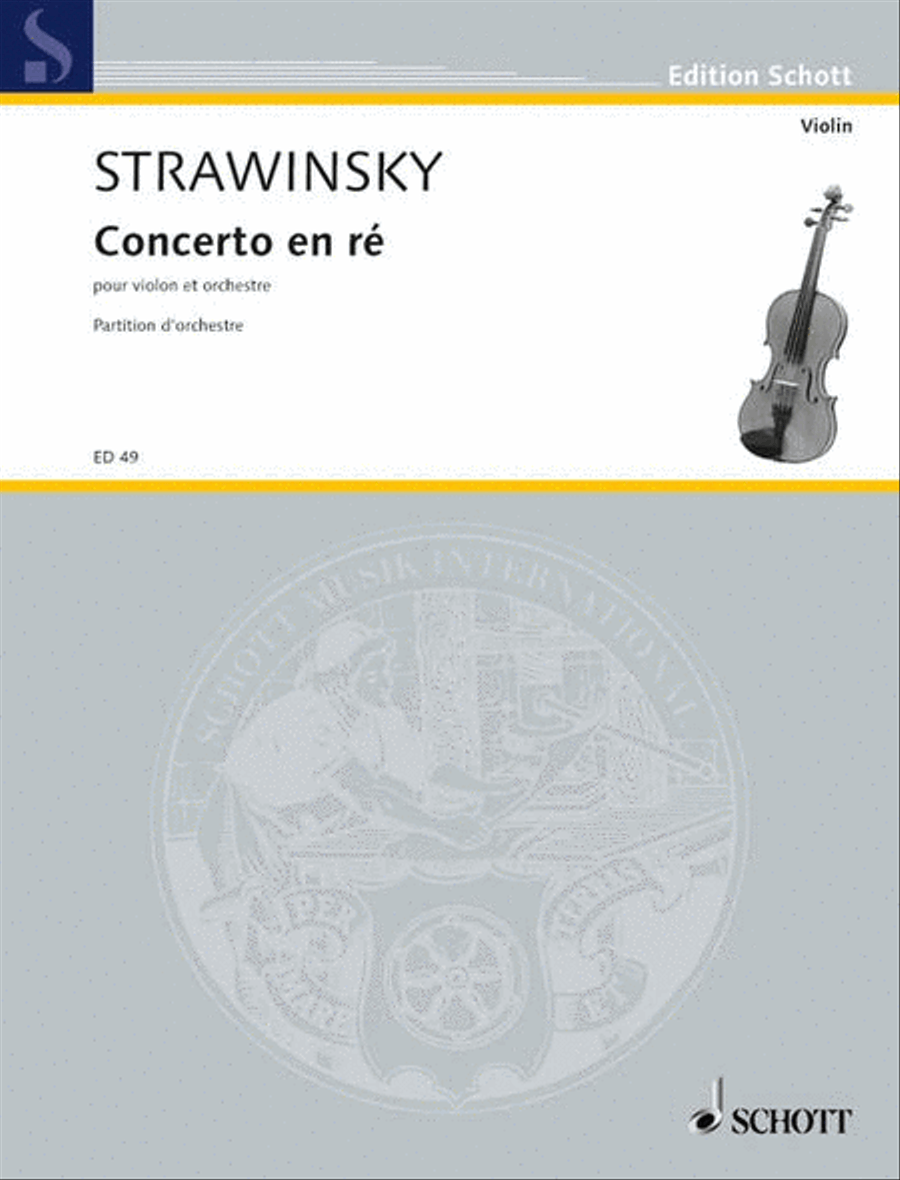 Concerto en ré - Concerto in D Orchestra scores gallery preview page 1