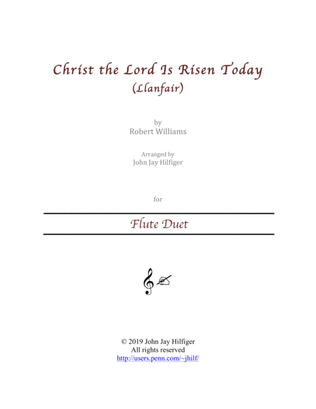 Christ the Lord Is Risen Today for Flute Duet
