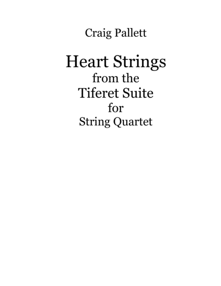 Heart Strings - String Quartet - Score and Parts image number null