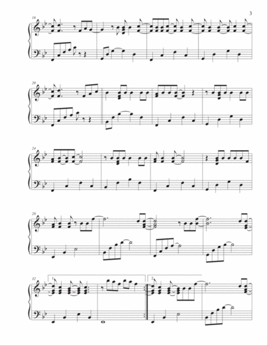 She Will Be Loved Celtic Harp scores gallery preview page 3