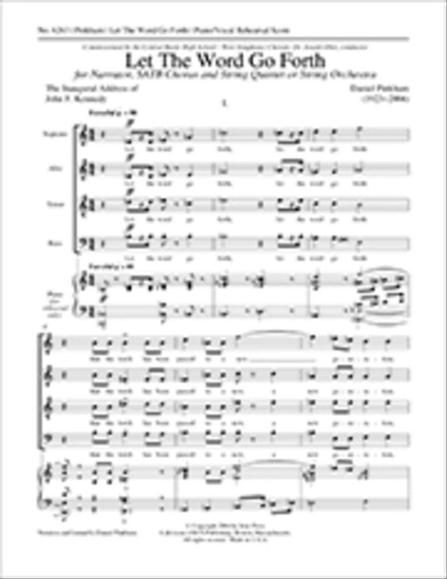 Let The Word Go Forth (Choral Score) 4-Part scores gallery preview page 1