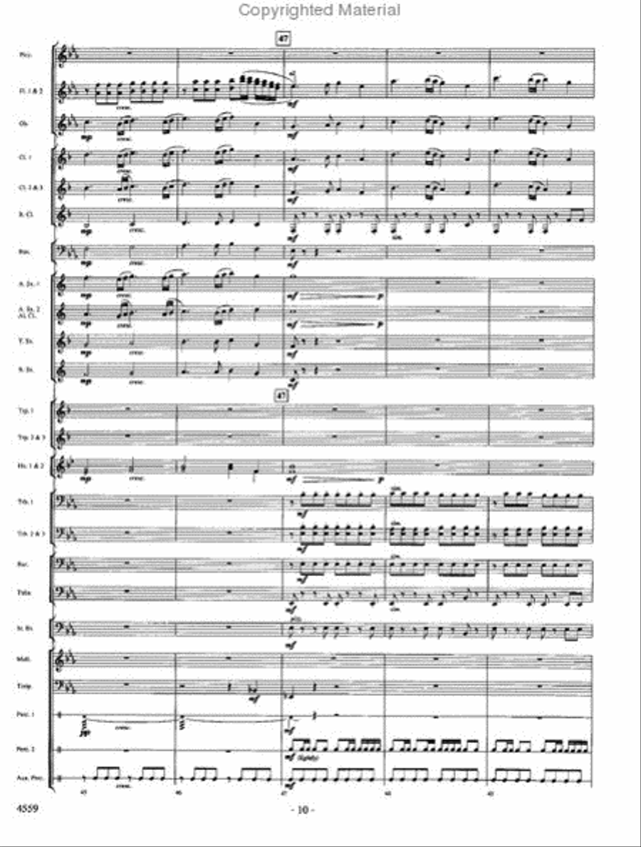 Into the Raging River Into the Raging River Concert Band scores gallery preview page 9