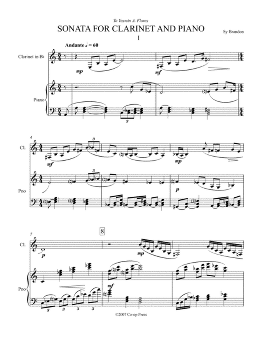 Sonata for Clarinet and Piano image number null