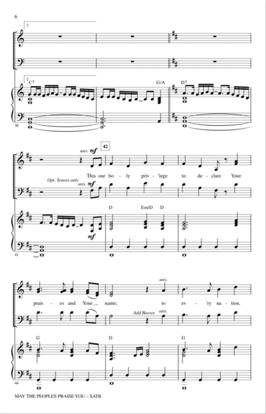 May The Peoples Praise You 4-Part scores gallery preview page 5