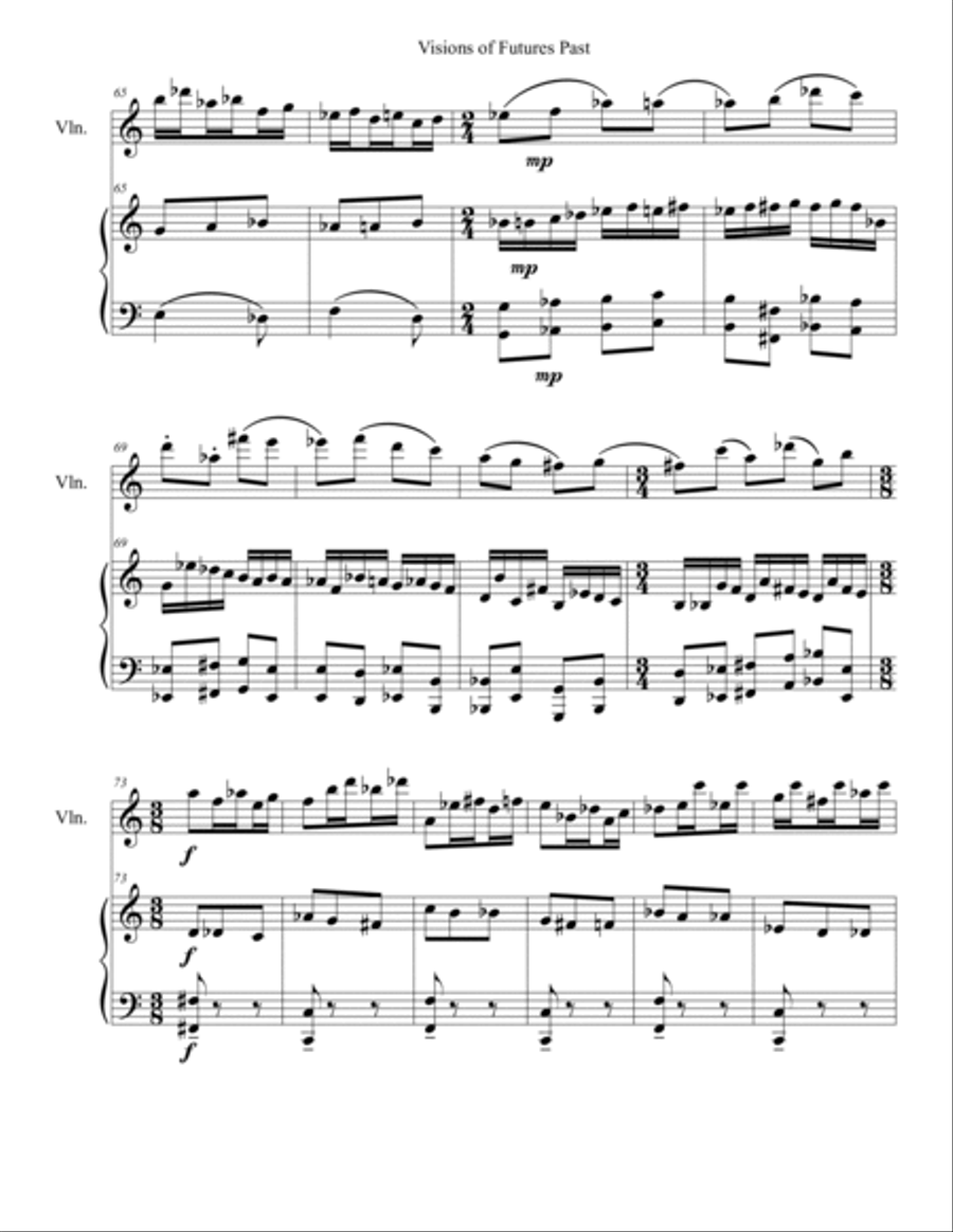 Visions of Futures Past Visions of Futures Past Violin Solo scores gallery preview page 6