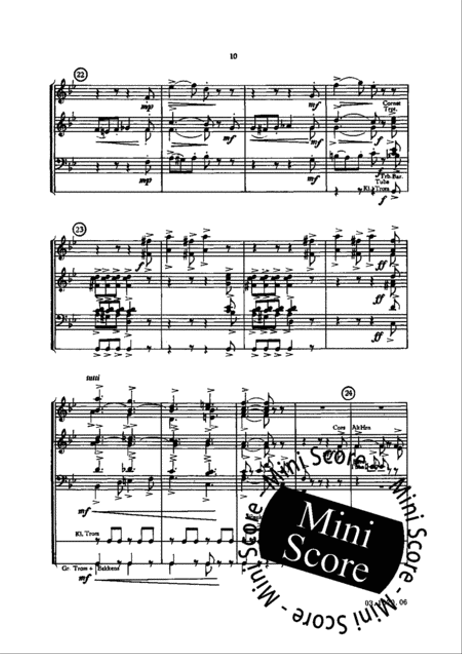 Musica Seria Fanfare Band scores gallery preview page 13