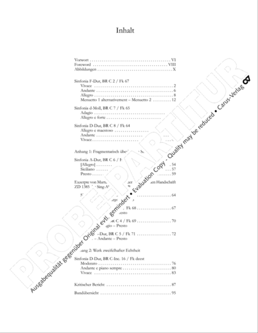 Gesamtausgabe Band 6 (Orchestermusik III: Sinfonien) Orchestra scores gallery preview page 6